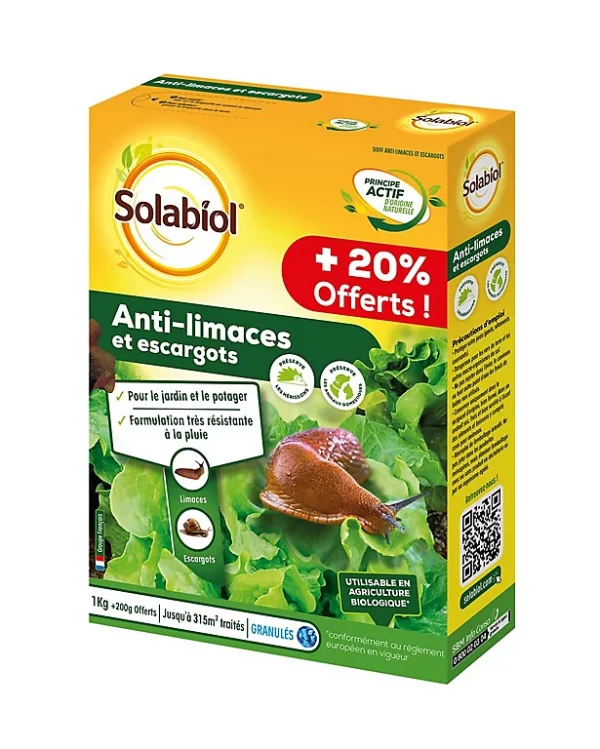 Castorama Anti-limaces Et Escargot 1kg + 200g Gratuit Solabiol excellents soldes 1