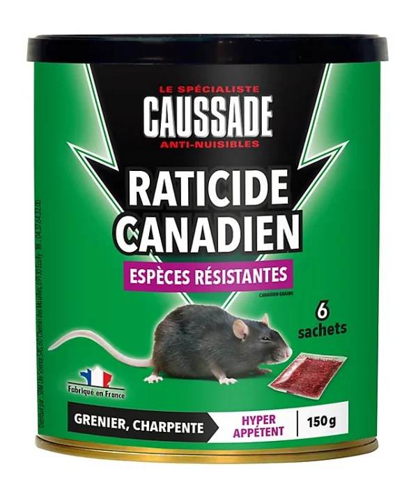 Castorama Céréales Raticide Canadien Espèces Résistantes Caussade 150g magasin en ligne france 1