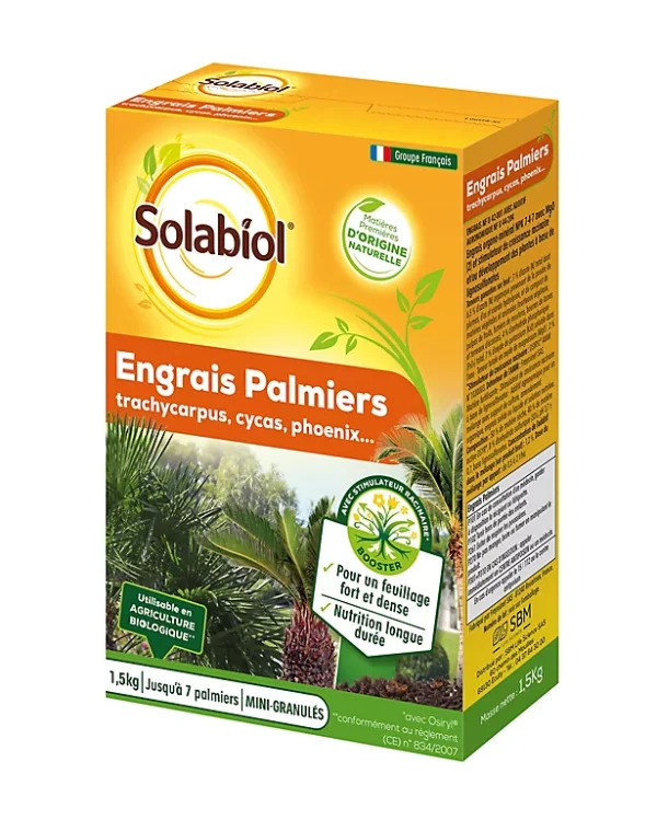 magasin pas cher Castorama Engrais Palmiers Solabiol 1,5kg 1